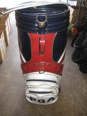 PGA DISPLAY Oversize 17 inch Staff Bag Red / White / Blue 6-Way