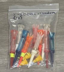 KOVISS VS TEES Flexible Golf Tees – Single Random Sack of Tees (Lot of 10)