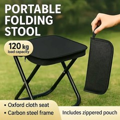 Small-Folding Stool Mini Portable Outdoor Camping Chair Foldable Hiking-USA