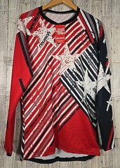 Reusch Jersey M L or XL Patriot II Pro-Fit Soccer Goalkeeper Adult Red Blue NEW