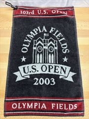 2003 US Open Olympia Fields Golf Bag Towel With Grommet