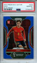 2022 Panini Prizm World Cup Qatar Gavi Blue Prizm 193/299 #223 PSA 10