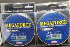 2 PACK Daiwa Megaforce 2 lb/330 YDS. Smoke Green Monofilament Fishing Line – New