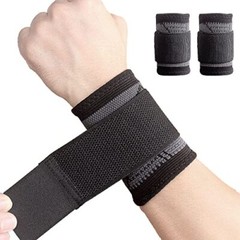Wrist Brace Carpal Tunnel, Wrist Wraps Compression Strap for Pain Relief, 2-Pack