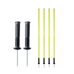 4Pack, 3.3ft Agility Training Poles with Spike for Soccer, Basketball, Football