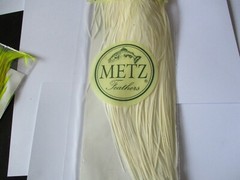  metz saddle grade 2 cream rooster cape hackle feathers 