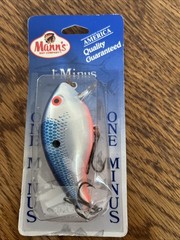 Mann’s One minus 1-Fishing lures VINTAGE Blue Shad. Brand new