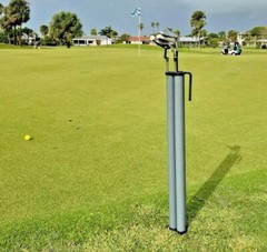 Golf Club Holder Organizer | Putter – Wedge Stand | Tri-Stix