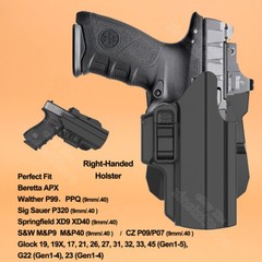 IPSC MP9 MP10 Holster Fit Smith & Wesson M&P 9 M2.0 S&W M&P 10 40 Compact OWB