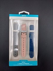 WITHit – Bands for Fitbit Alta and Alta HR (3-Count) – Gray / Navy / Pink