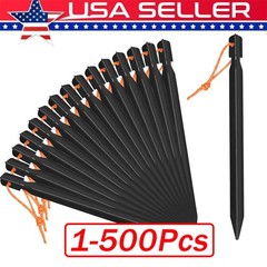 1~500 Pack Tent Stakes Heavy Duty, Aluminum Tent Stakes Pegs, Metal Tent Spikes