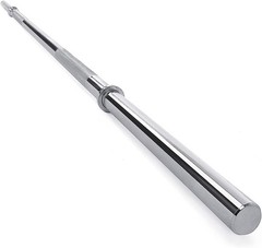 Fitness Weight Bar 5FT Barbell 1 Inch Solid Chrome Workout Exercise Lifting