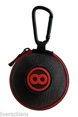 NEW Ballsak Sport – Black and Red – Clip-on Cue Ball Case – 2.25″