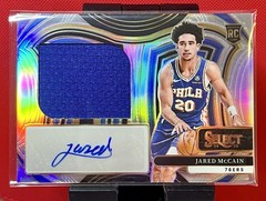 2024-25 Panini Select Jared McCain ROOKIE Silver PRIZM RPA /99 Sixers SP