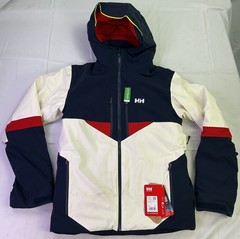 Helly Hansen Men’s Kvitfjell Race Insulated Jacket-Snow/Navy- M (Norway Themed)
