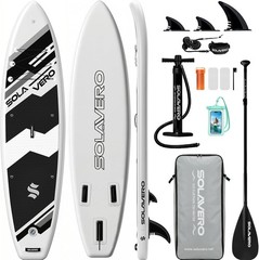 11′ Inflatable Stand Up Paddle Board with SUP Accessories, Blow UP Paddle Board