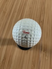 Rare Time Logo Vintage Golf Ball Pre Owned