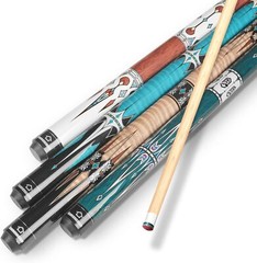 SET OF 4 POOL CUES 57″ Two-Piece Billiard House Pool Cue Stick ~ FREE SHIP