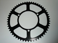 Vintage NOS Stronglight Strong Light black 55 tooth gear sprocket chain ring