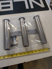 Shoreline Marine Stainles steel 3 rod holder lot H27