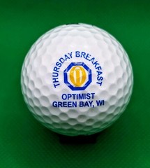Optimist International Thursday Breakfast Green Bay Wisconsin logo golf ball