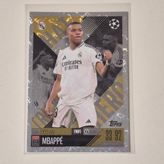 2024/25 TOPPS MATCH ATTAX Kylian Mbappe Hat Trick Hero Foil #328 Real Madrid FC
