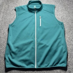 Pro Tour Golf Sleeveless Pullover Vest Mens XXL Green Full Zip Activewear Casual