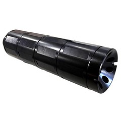 Linear Compensator Black 1/2×28 Thread Adapter .45 ACP 9mm Muzzle Brake 4.8″