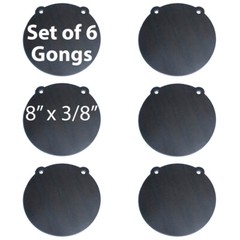 AR500 Steel Shooting Targets Lot of 6 Laser Cut 8″ x 3/8″ Gong Tactical Scorpion