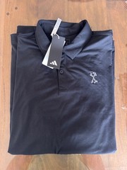 NWT MEN’S ADIDAS GO-TO POLO, SIZE: L, COLOR: BLACK (M4.15)
