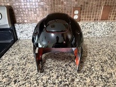 Riddell SpeedFlex Football Helmet Metallic Black EMPTY SHELL ONLY – Adult Large