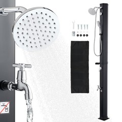 Uimoso 10.6 Gal Outdoor Solar Shower with Handheld and Foot Faucet