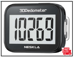 NESKLA 3D Pedometer for Walking, Simple Step Counter with Assorted Colors