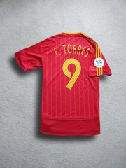 2006 Spain TORRES Soccer Jersey Football Shirt Liverpool Chelsea [XL] AUTHENTIC