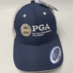 PGA Hat Adjustable Ahead Blue White Camo Northern Texas Section Foundation Men