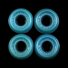 Kryptonics CSI Skateboard Wheels 63mm 85A 1980s Blue Teal Used Once
