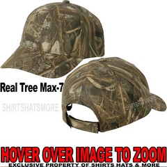 Men’s Real Tree Max-7 Camo Hat Baseball Camoflage Cap Hunting Adjustable NEW!