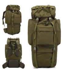 65L Military Tactical Backpack Camping Sport Rucksack Extra Large Hiking Daypack