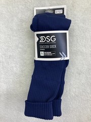 DSG soccer Socks, size small shoe Size 13K-4 Navy Blue NEW 2 pair