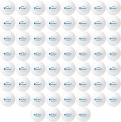 Kevenz 60-Pack Ping Pong Balls 3 Star Advanced Table Tennis Balls, White