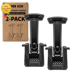 Replacement Cooler Latches Compatible with Lifetime Coolers, Improved Rubber and