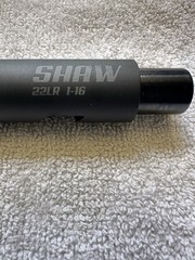 Shaw .22 LR bull Barrel for Ruger 18in 1:16 Twist Black Steel