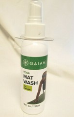Gaiam Yoga Mat Wash Spray – All Natural with Organic Oils – 4oz/118ml – New
