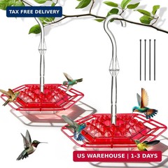 Hummingbird Feeder for Outdoors Hanging,Easy to Clean and Refill,Ant Proof No Le