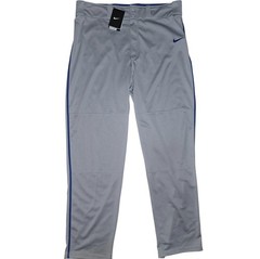 Nike BSBL Swoosh Piped DRI-FIT Baseball Pants Grey Blue AH6942-062 Men’s Size XL