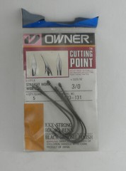 Owner 5103-131 # 3/0 Straight Shank Wide Gap Hooks 5Ct