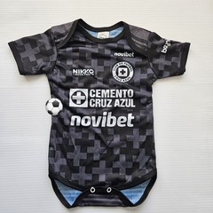 Cruz Azul baby Jersey black futbol jumpsuit bebe