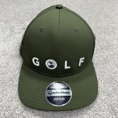 NEW TaylorMade Golf Hat Snapback Olive Green Cap Stretch Adjustable MUFG NWT