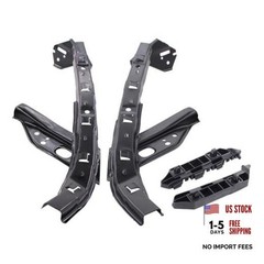 4Pcs Left Right Side Front Headlight and Bumper Bracket Mount Support