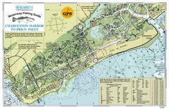 Sealake South Carolina: Charleston Harbor to Price Inlet Fishing Map Chart Print